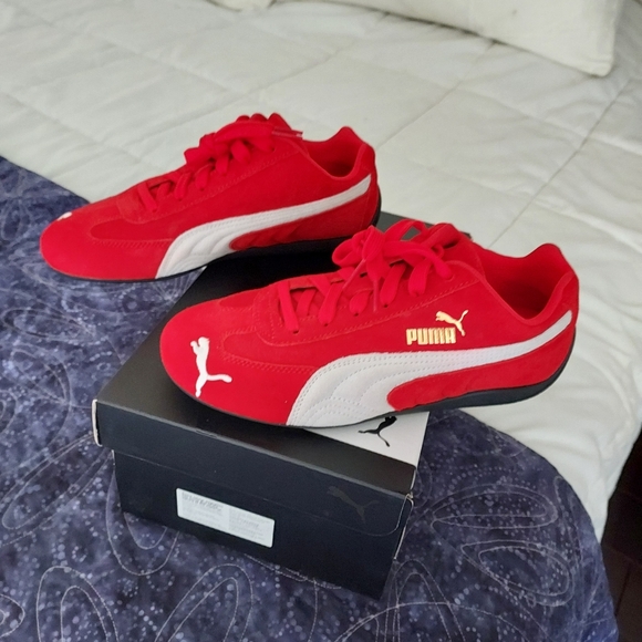NIB Puma Speedcat sneakers, red, US 6 (mens), EU 38 (about a women's 7.5) - Picture 7 of 12